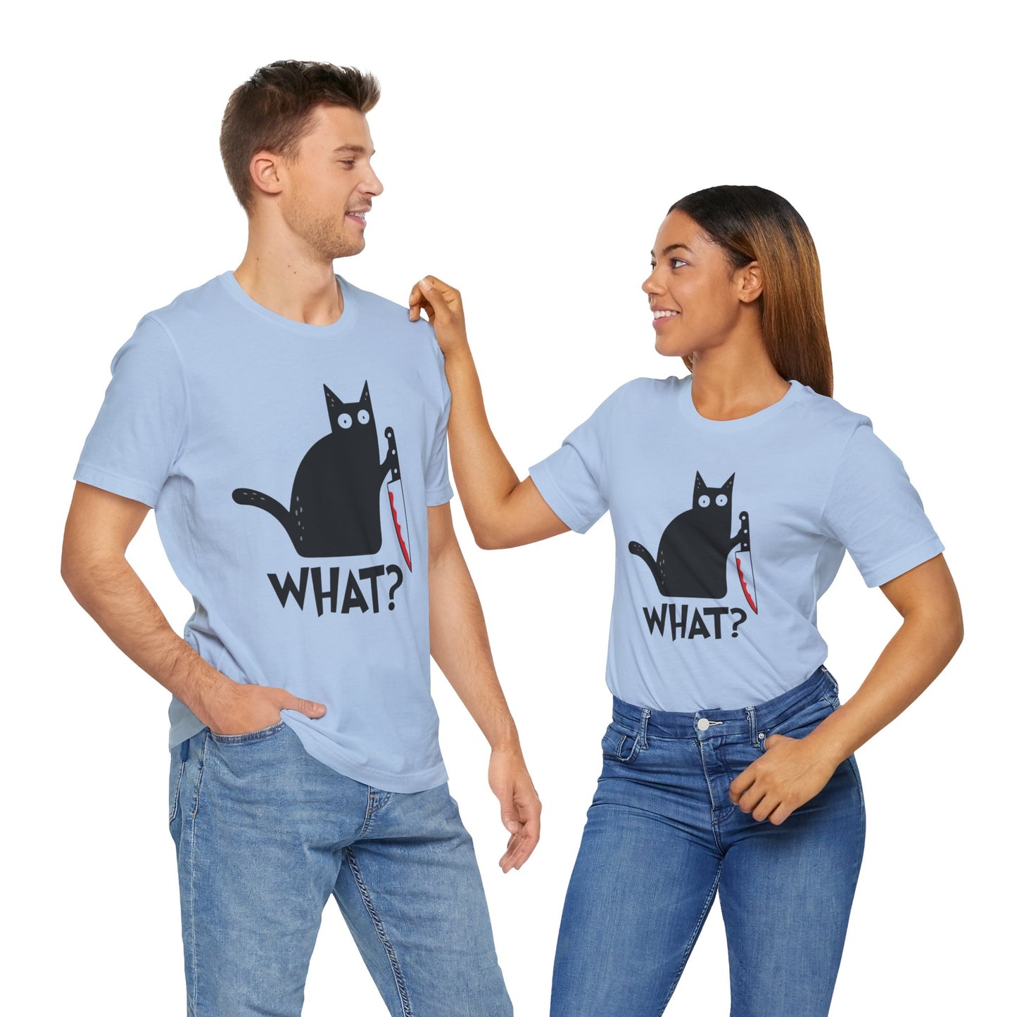 Funny Cat What T-Shirt