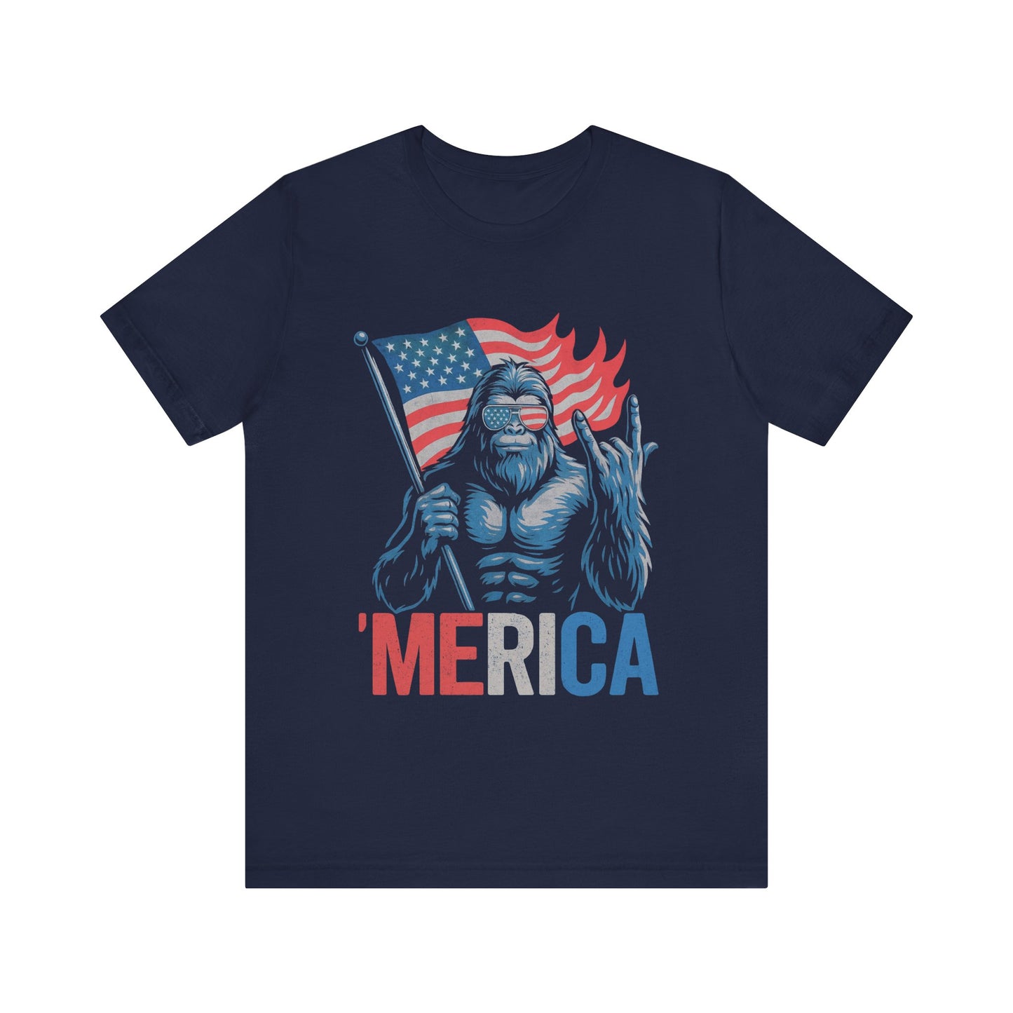 Bigfoot 'Merica 4th Of July T-Shirt