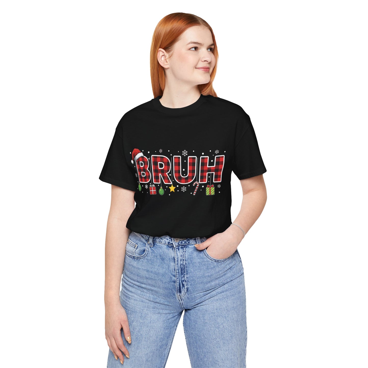 BRUH - Funny Holiday Graphic Christmas T-Shirt
