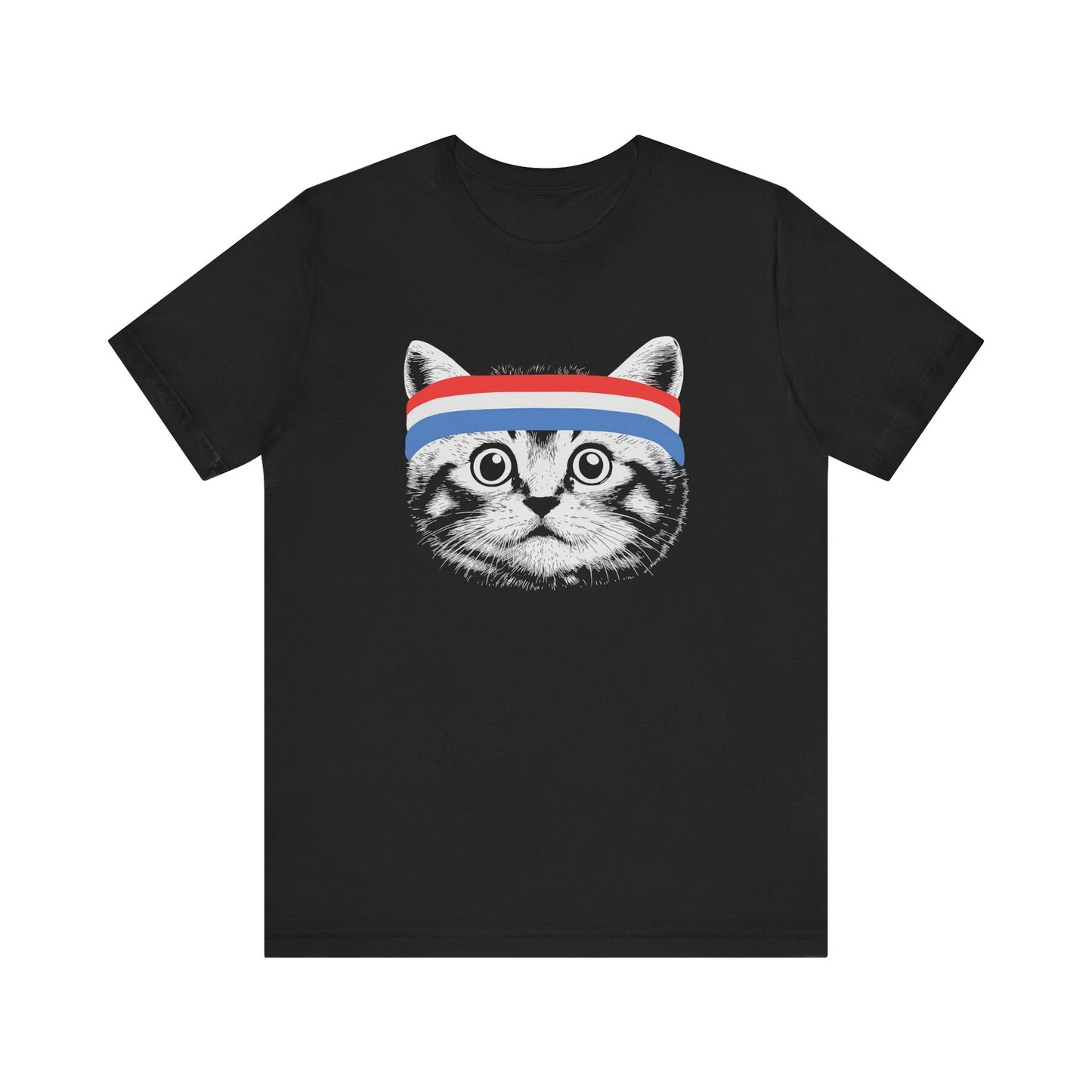 Funny Cat Headband 4th Of July T-Shirt