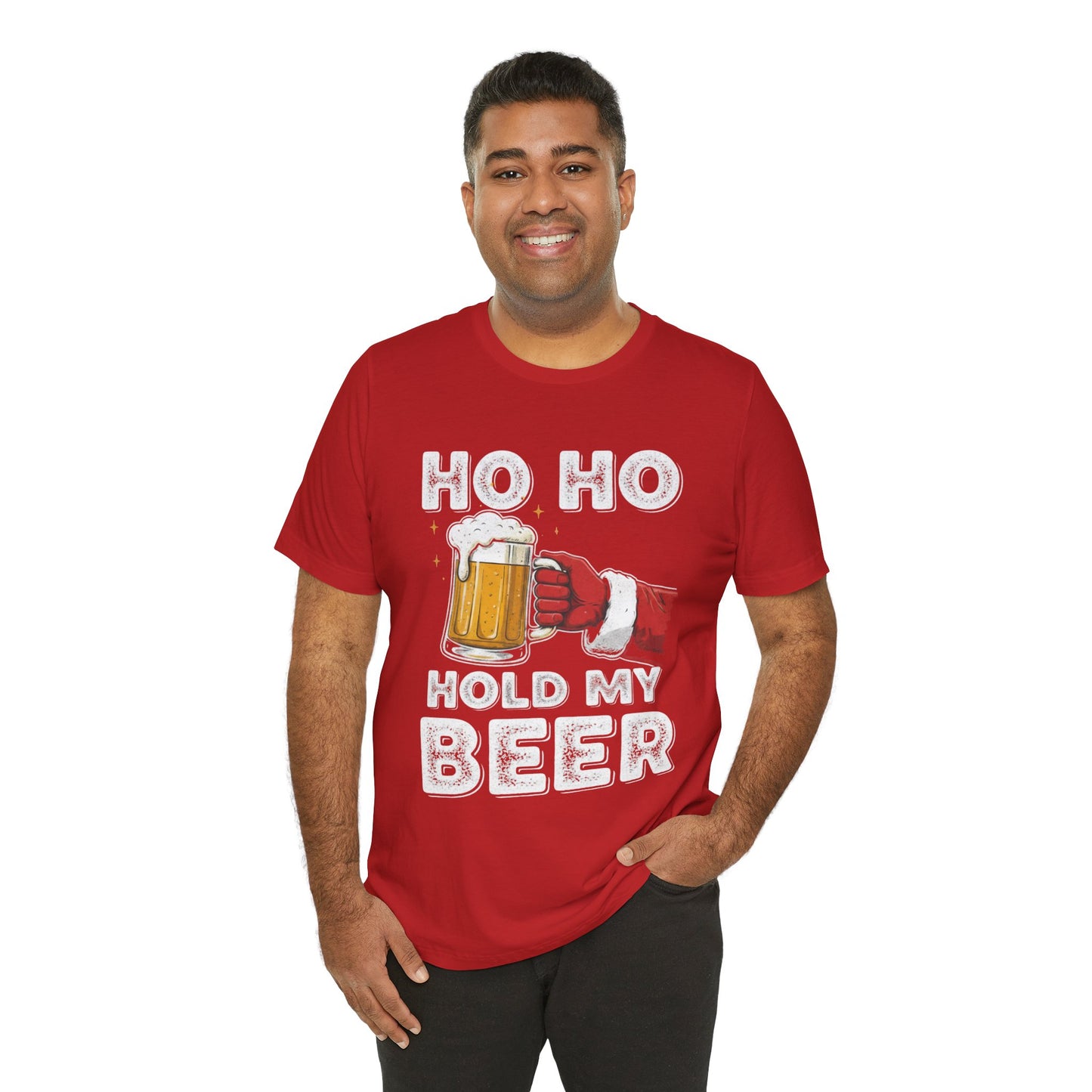 Ho Ho Hold My Beer Christmas T-Shirt