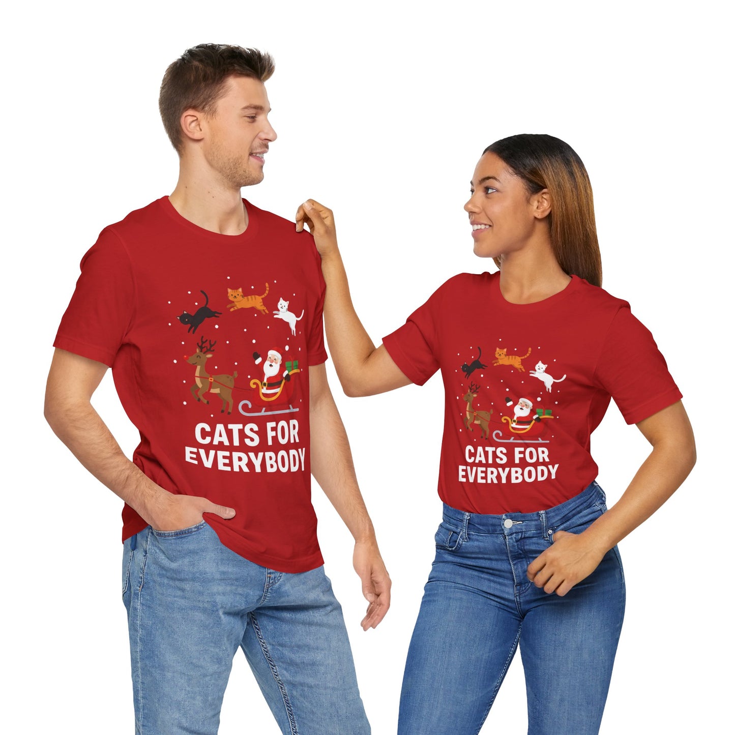 Cats For Everybody Christmas T-Shirt