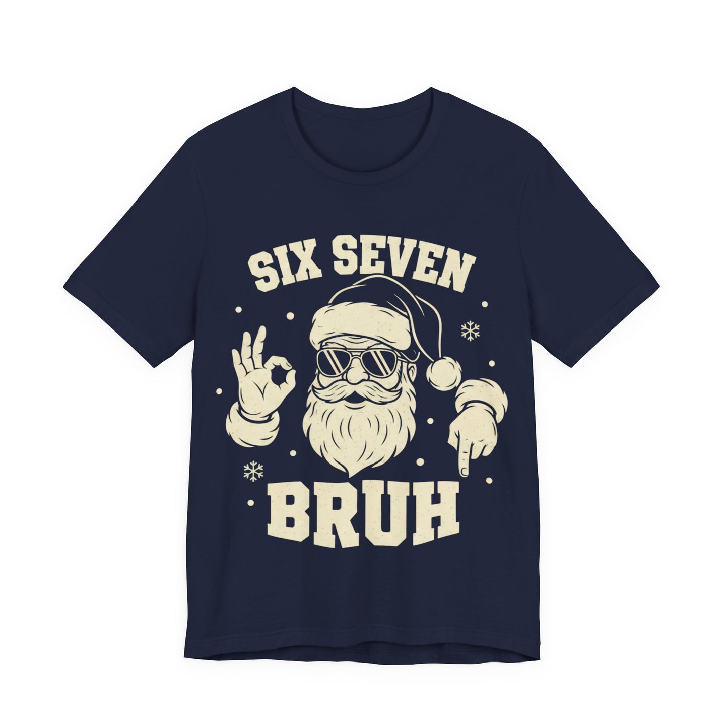 Six Seven Bruh Santa  Funny Christmas T-Shirt