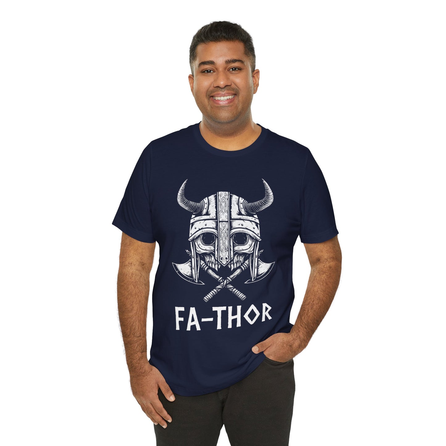 Fa-Thor Nordic Viking Skull Father's day T-Shirt