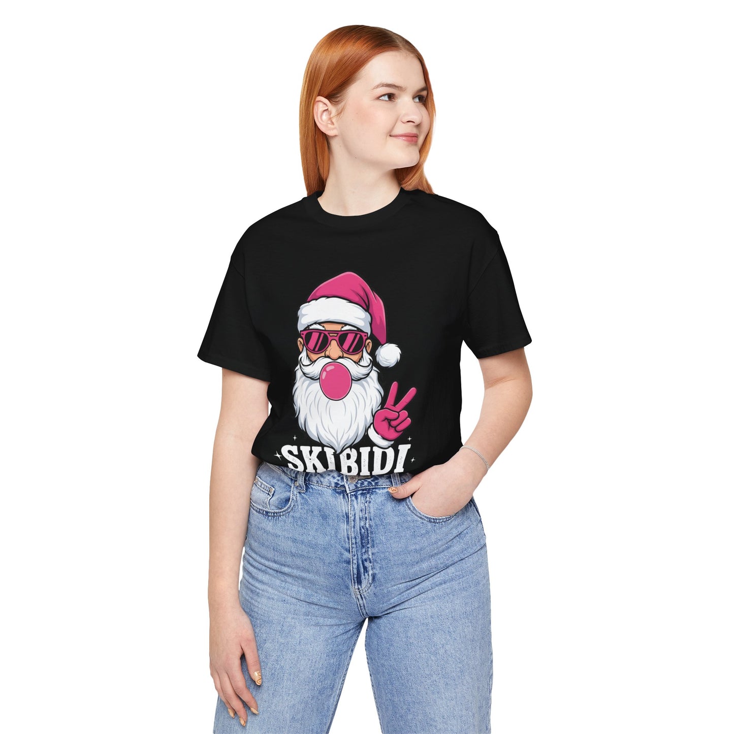 Skibidi Rizzmas Santa Tee — Funny Christmas Graphic T-Shirt