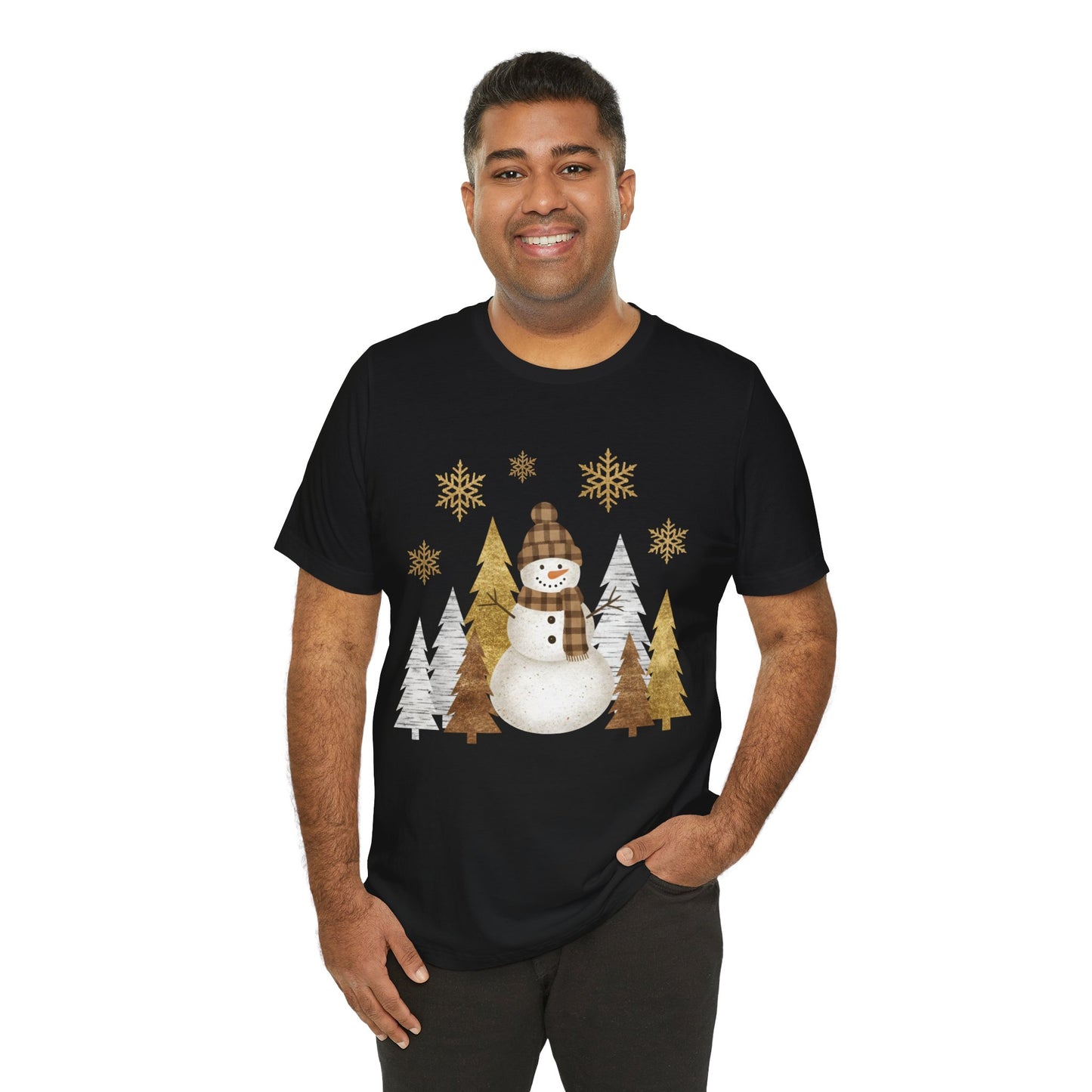 Snowman Forest Christmas T-Shirt