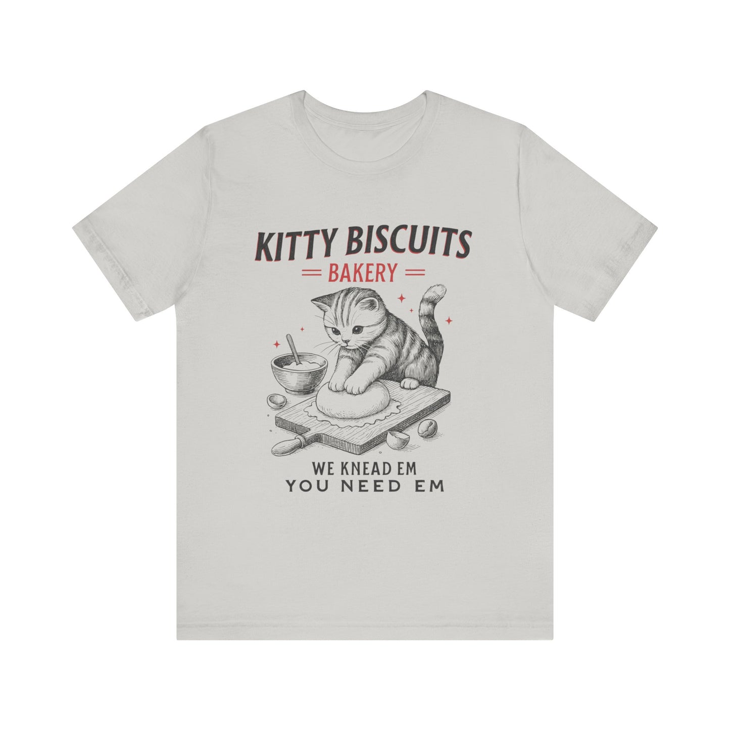 Kitty Biscuits Bakery Cat T-Shirt