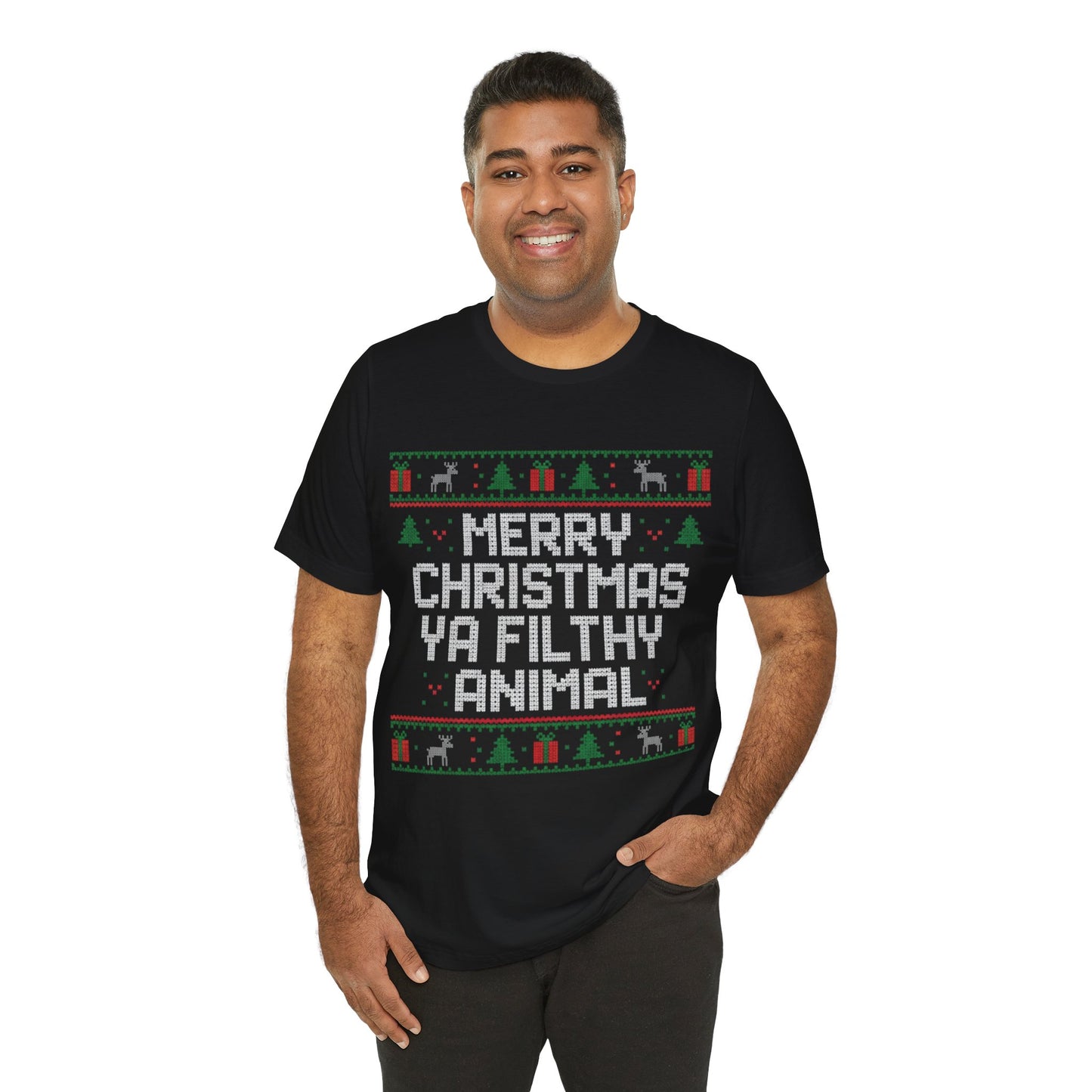 Merry Christmas Ya Filthy Animal Christmas T‑Shirt