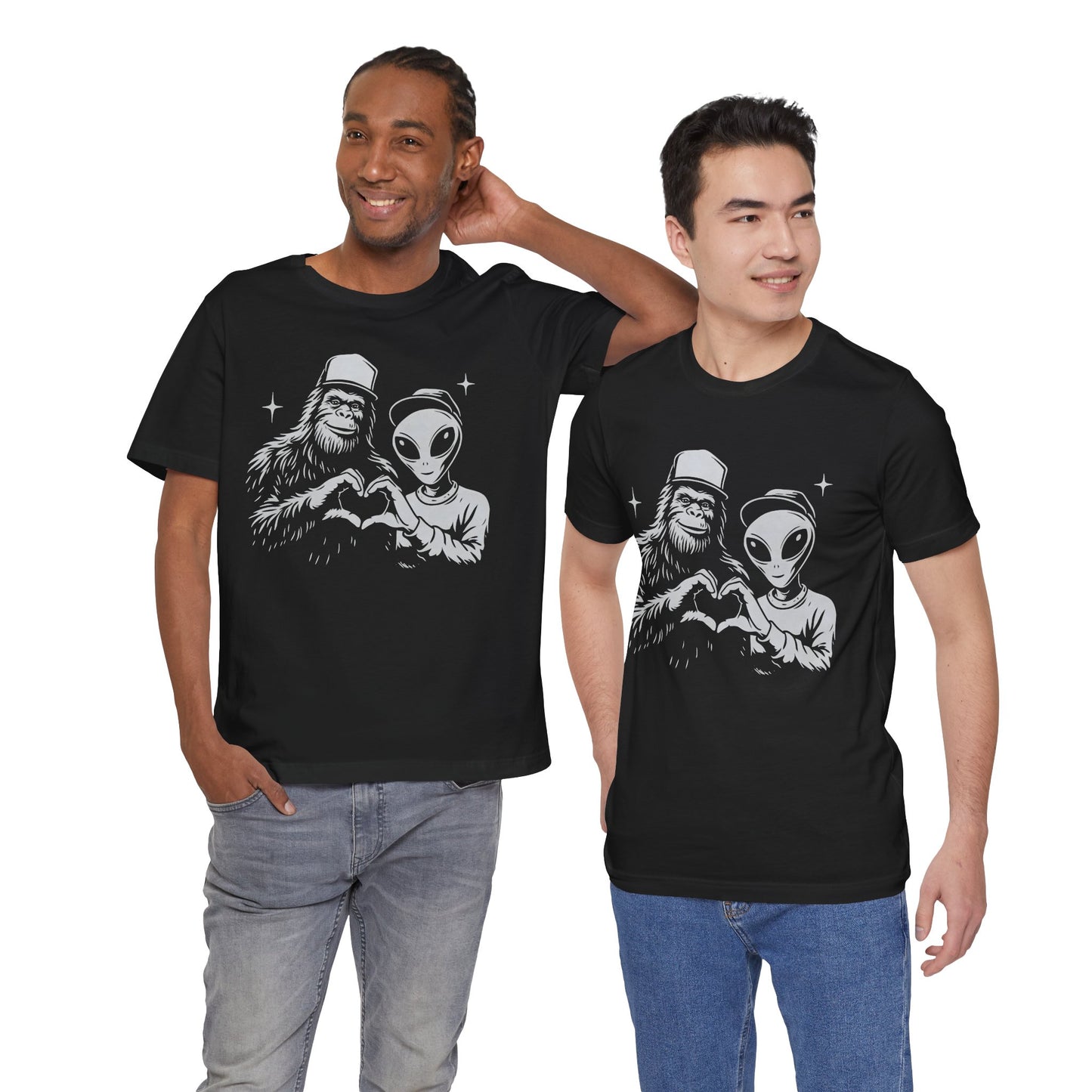 Bigfoot Alien Love T-Shirt
