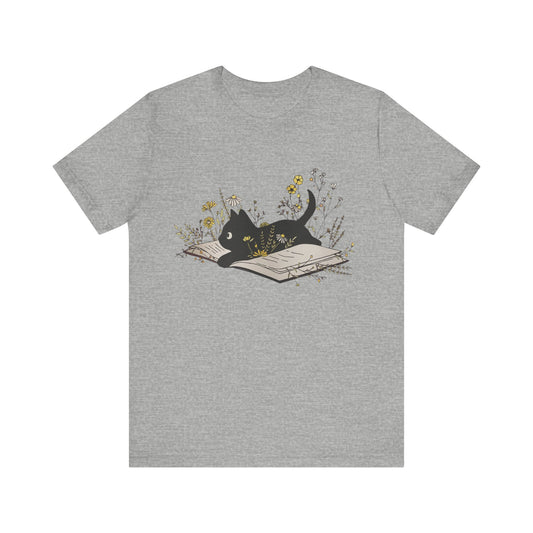 Cat Lover's Reading T-Shirt