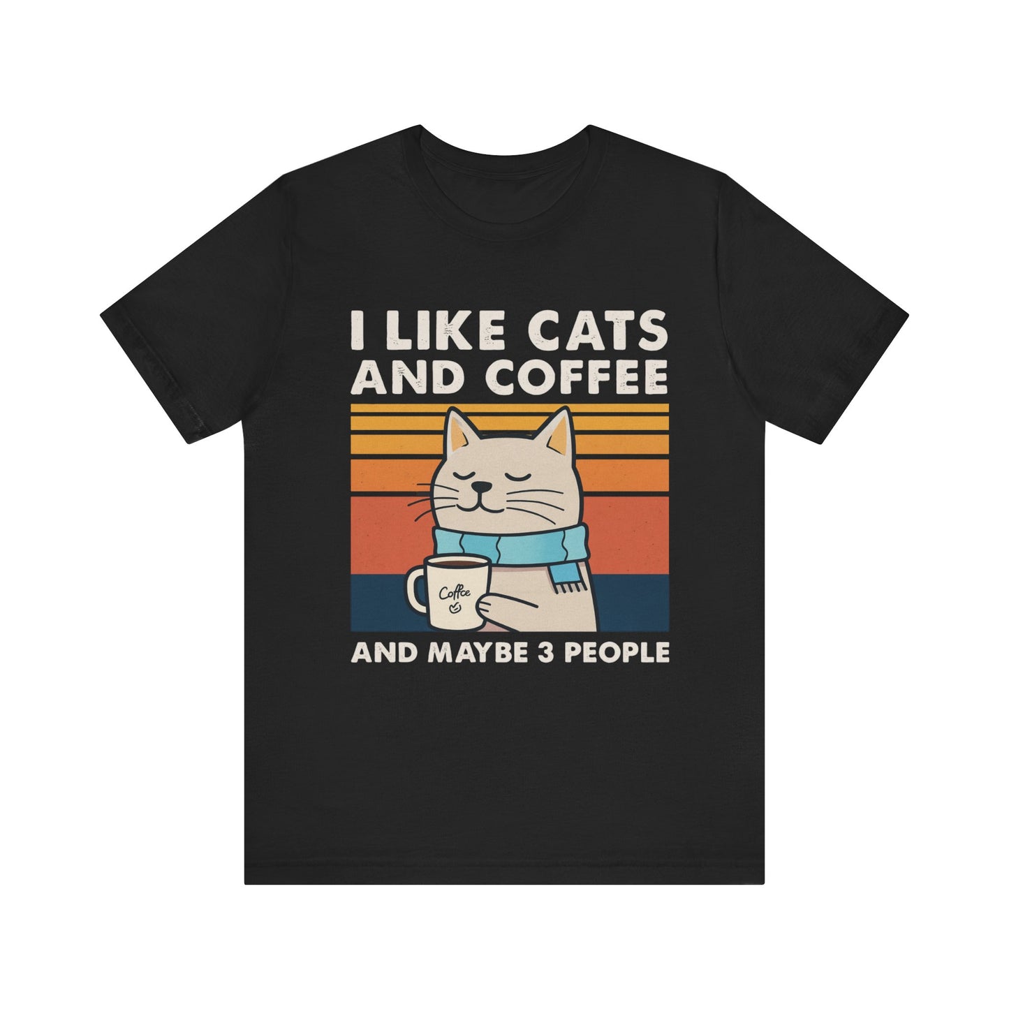 Cute Cat and Coffee T-Shirt