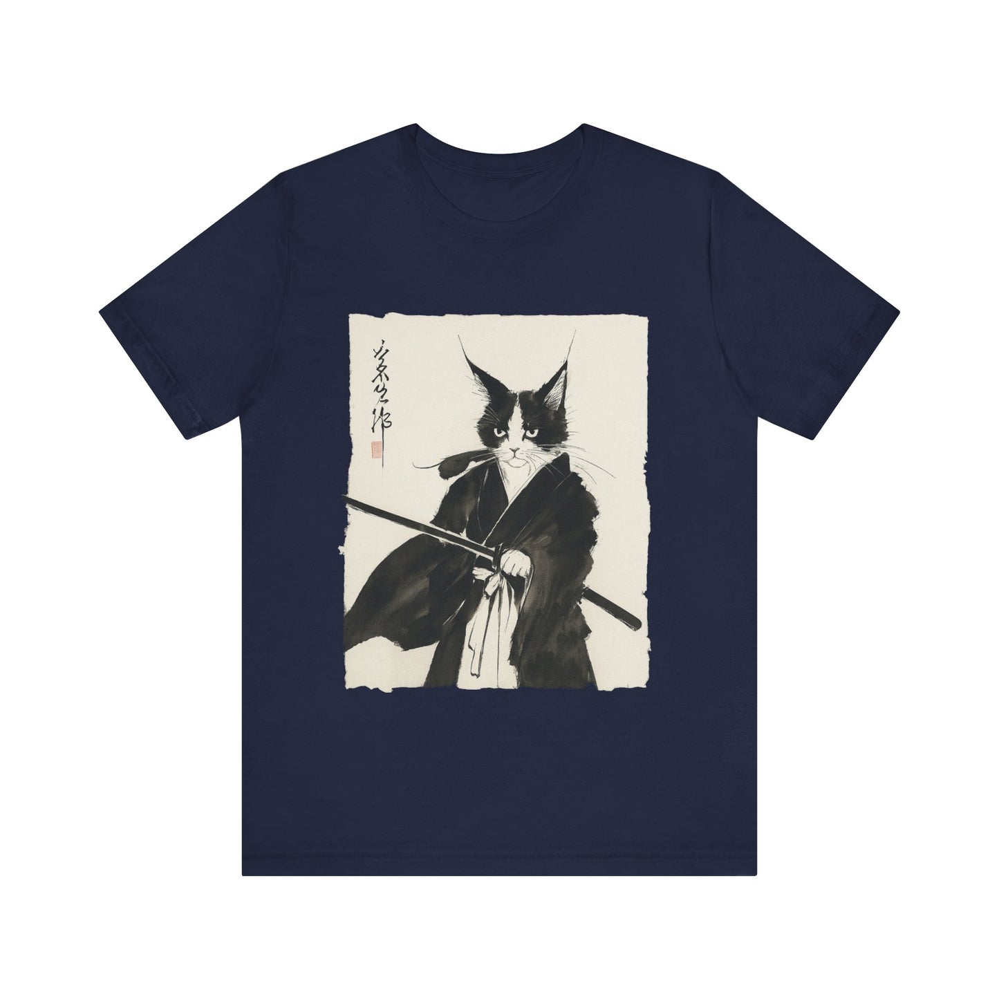 Cat Samurai Lovers T-Shirt