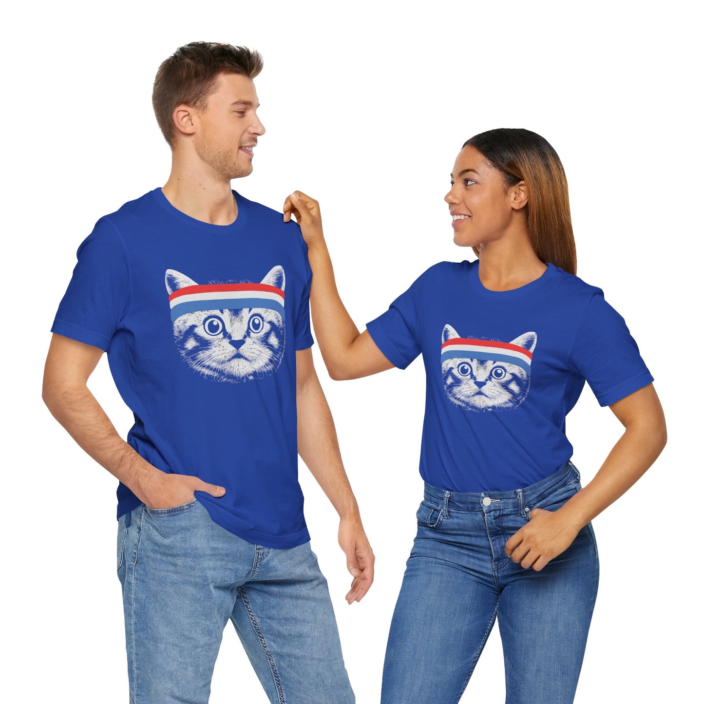 Funny Cat Headband 4th Of July T-Shirt