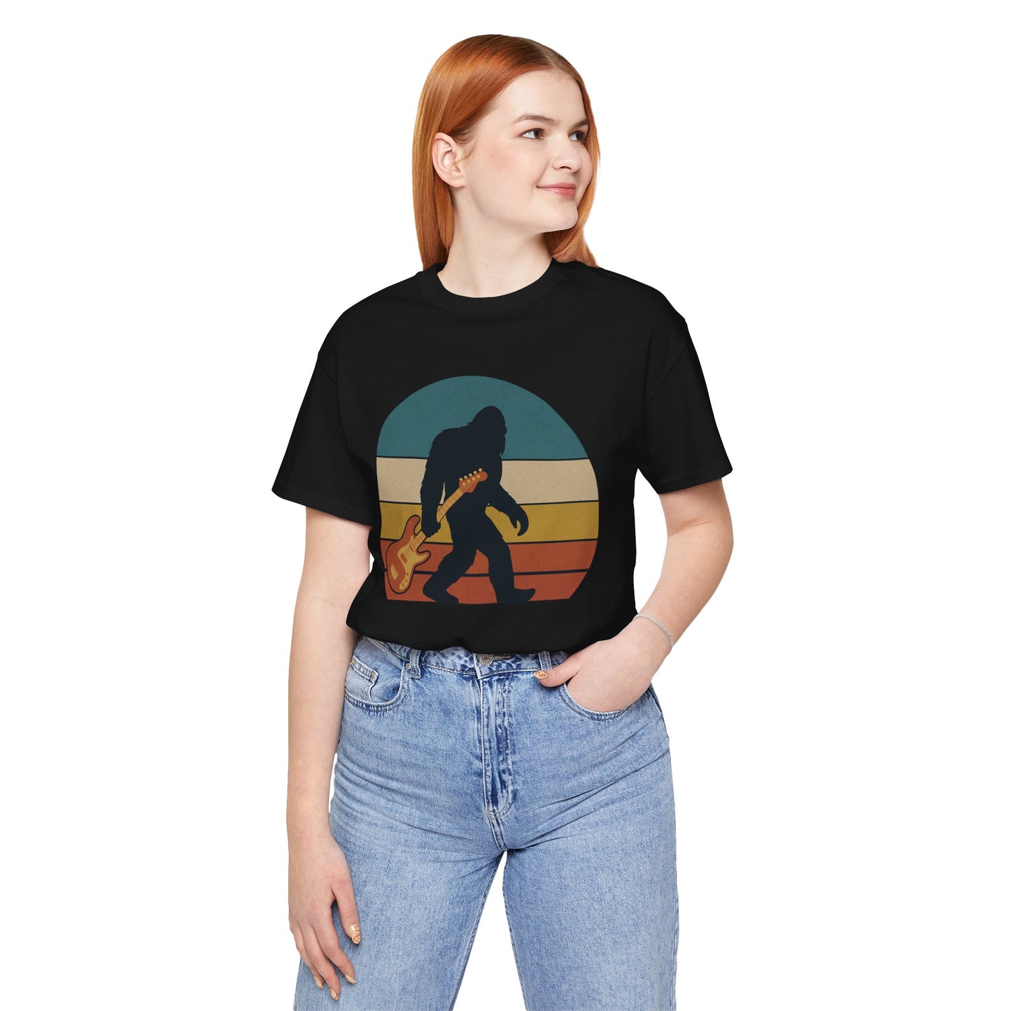 Retro Guitar Bigfoot T-Shirt