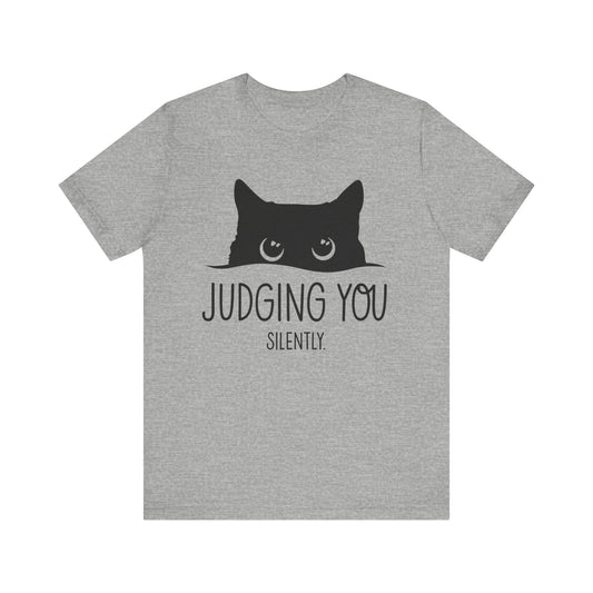 Judging You Silently Cat Funny T-Shirt