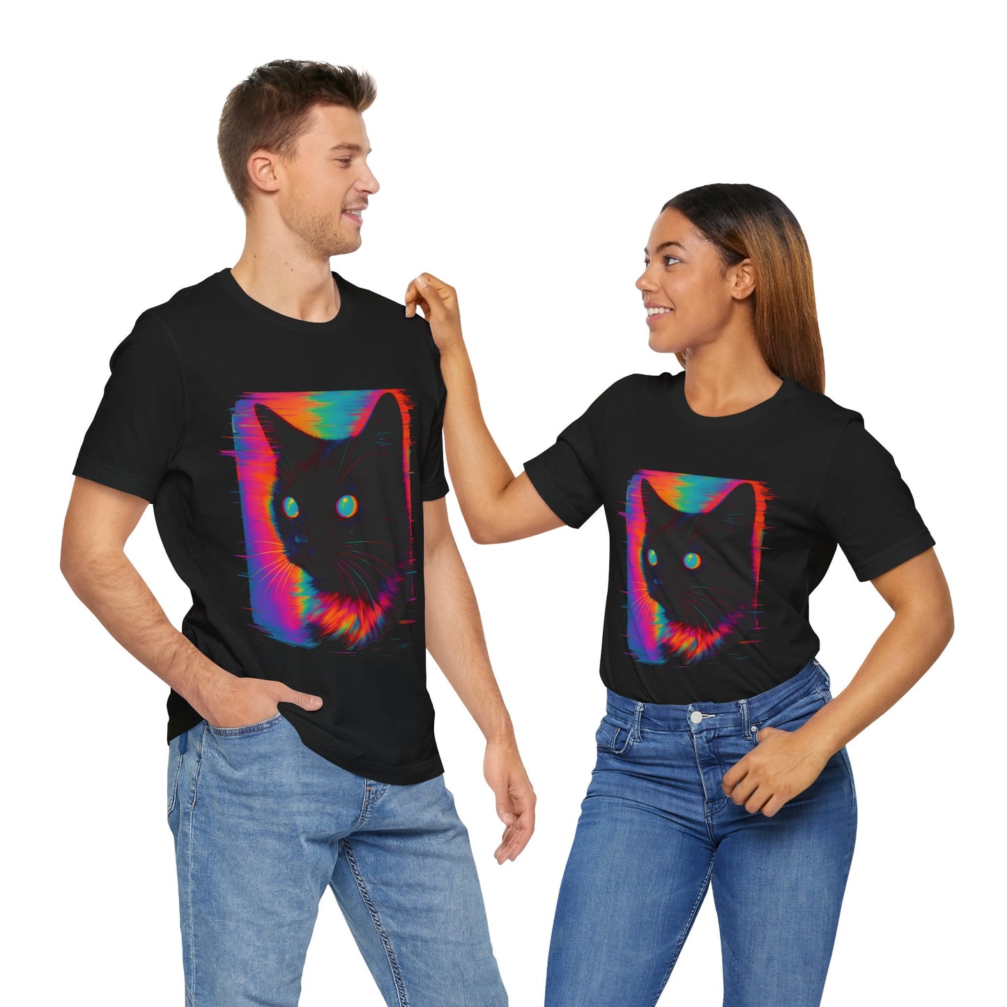 Retro Cat Graphic Cool T-Shirt