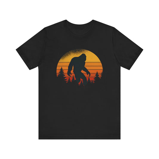 Bigfoot Sunset Unisex Tee - Perfect for Nature Lovers and Adventure Seekers